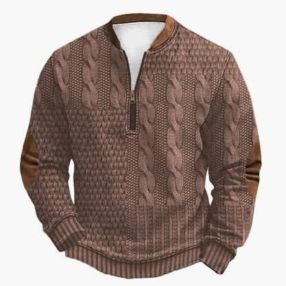Pull en tricot torsadé automne-hiver