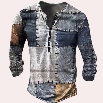 Robe pratique en coton patchwork