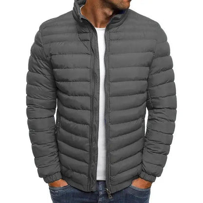 Veste mi-saison pour homme col montant moderne