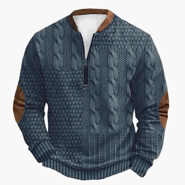 Pull en tricot torsadé automne-hiver