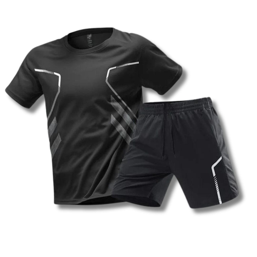 Fitness Set Herren: T-Shirt & Shorts Sportbekleidung - IdealeKleiden