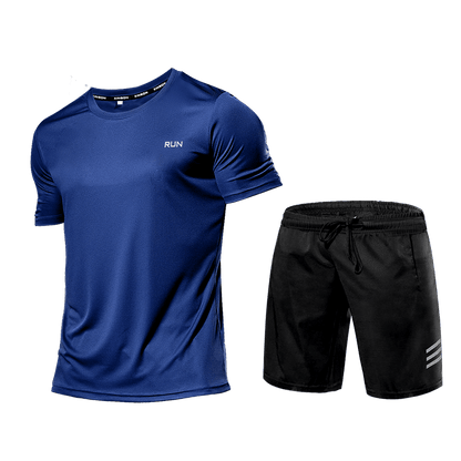 Ensemble de Fitness Homme - Survêtement Deux Pièces Short et T-shirt