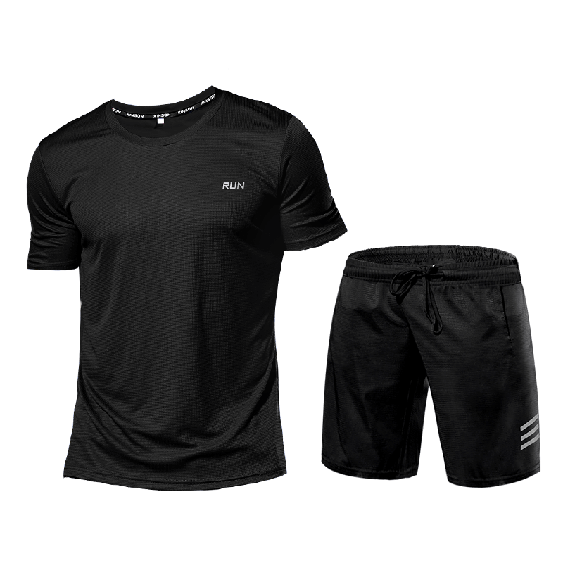 Ensemble de Fitness Homme - Survêtement Deux Pièces Short et T-shirt