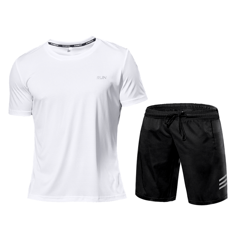 Ensemble de Fitness Homme - Survêtement Deux Pièces Short et T-shirt