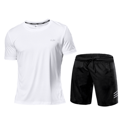 Ensemble de Fitness Homme - Survêtement Deux Pièces Short et T-shirt