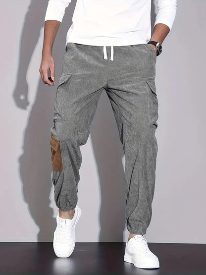 Pantalon en velours côtelé homme confortable décontracté