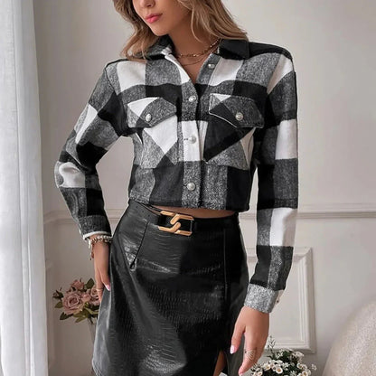 Veste écossaise courte classique homme