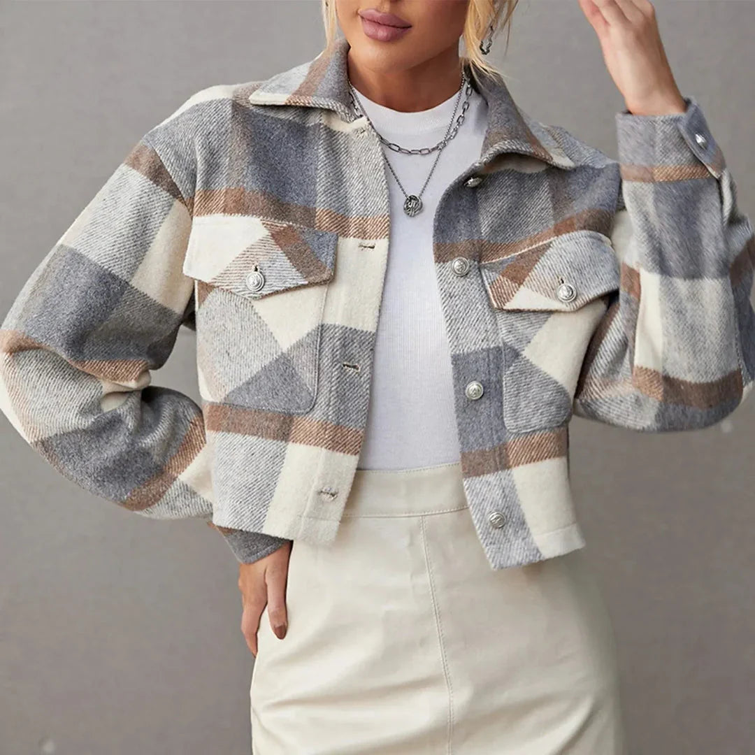 Veste écossaise courte classique homme