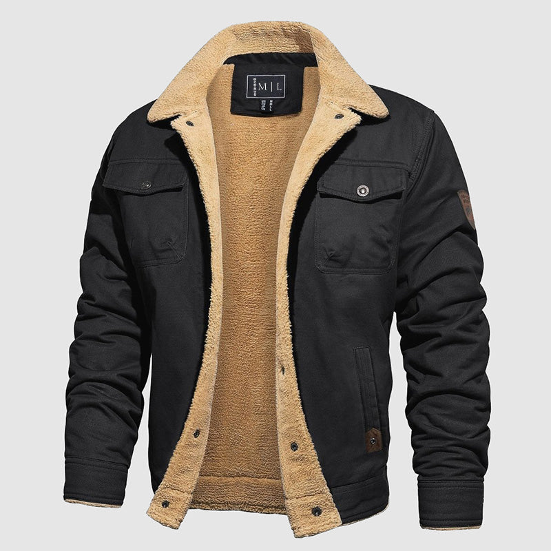 Blouson en cuir style aviateur élégant