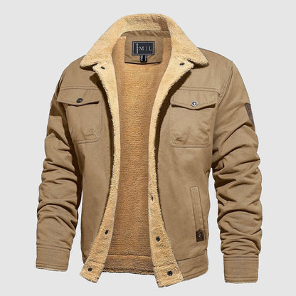 Blouson en cuir style aviateur élégant