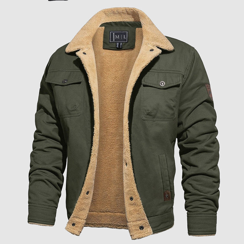 Blouson en cuir style aviateur élégant