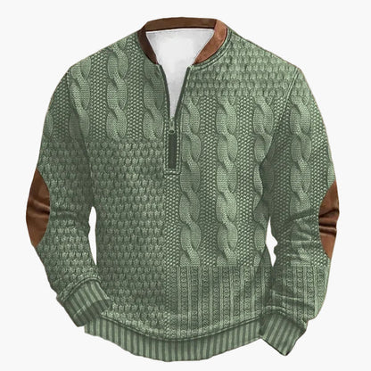 Pull en tricot torsadé automne-hiver