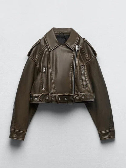 Veste en cuir élégante Ulani pour femmes