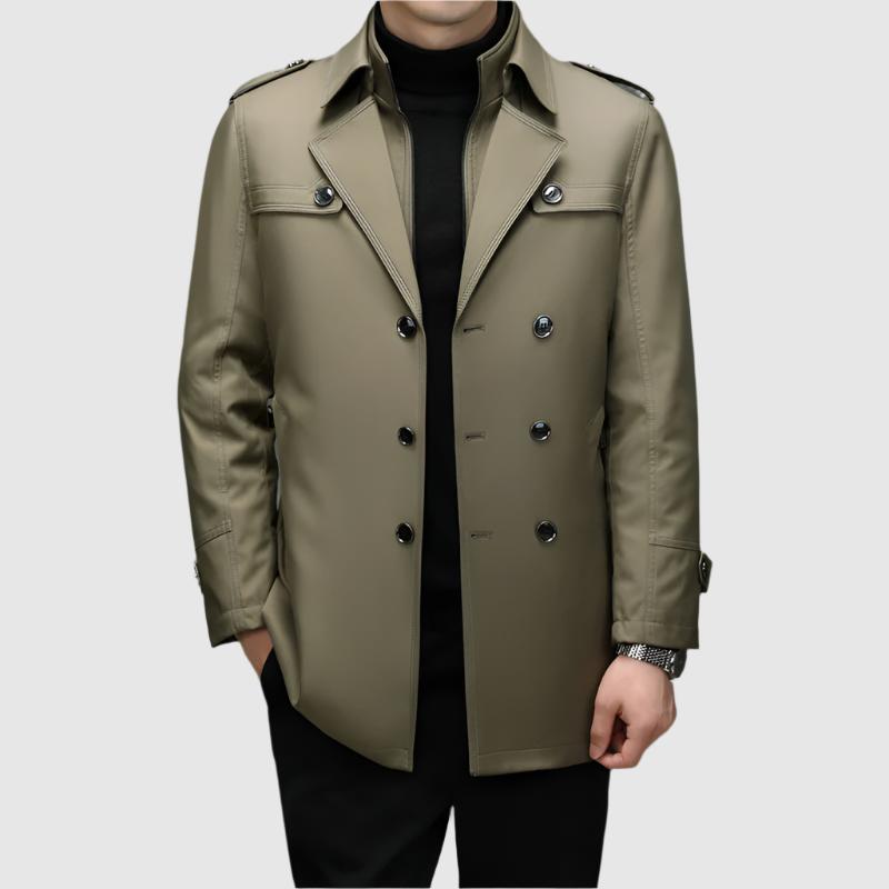 Coupe-vent double boutonnage stylé Veneti