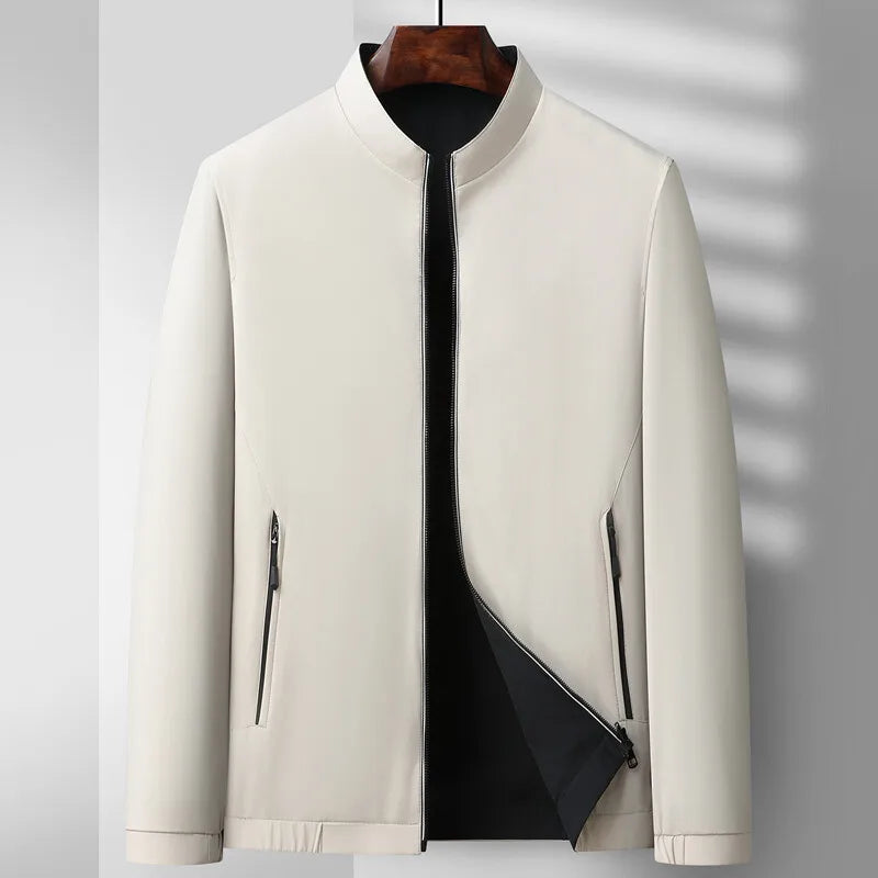 Blouson aviateur élégant Fermeture éclair Design classique