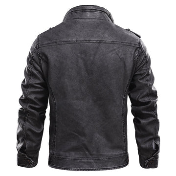 Stilvolle Herren Lederjacke Klassik Design - IdealeKleiden