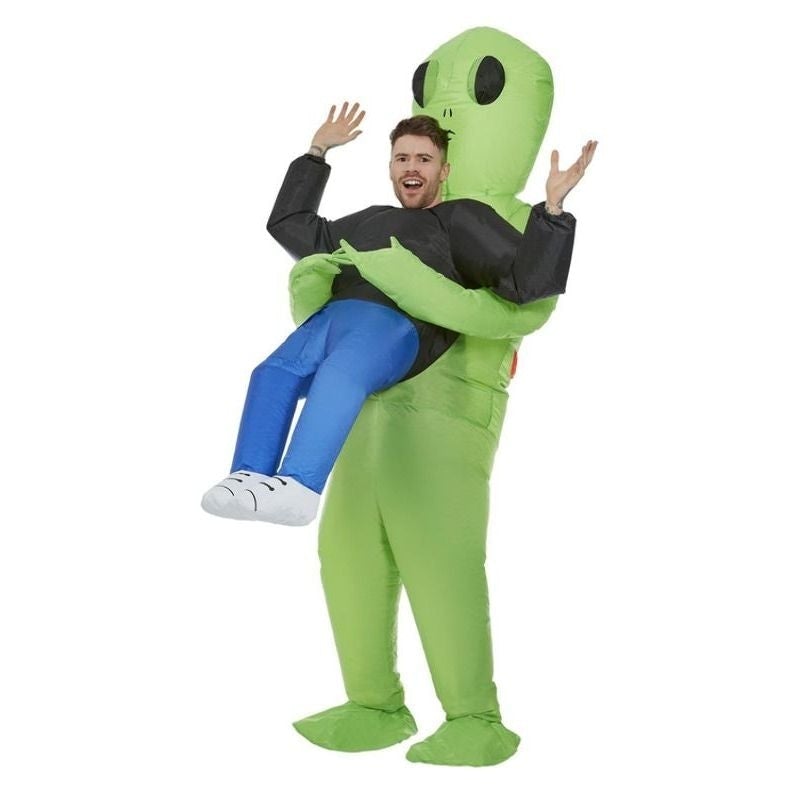 Aufblasbares Alien Kostüm Grün für Halloween - IdealeKleiden
