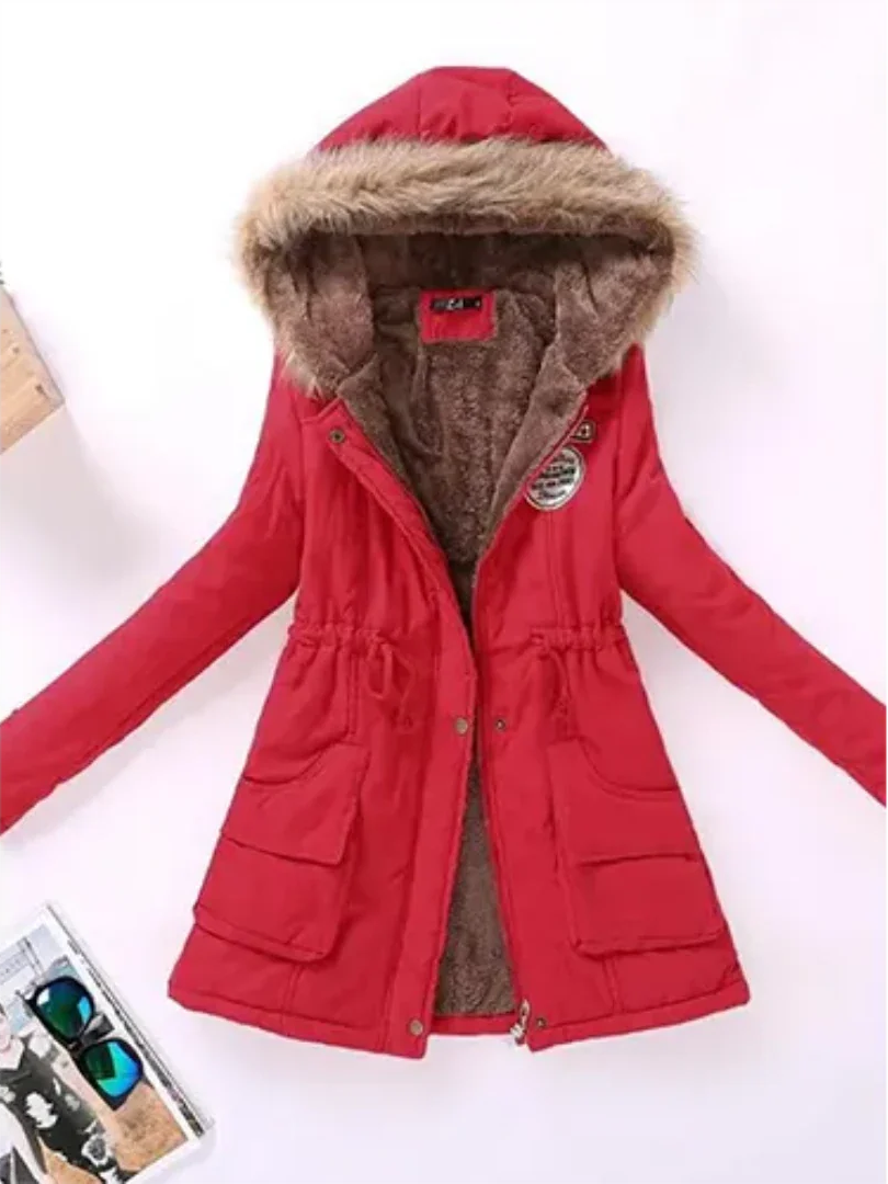 Veste d'hiver femme à capuche chaude isolée
