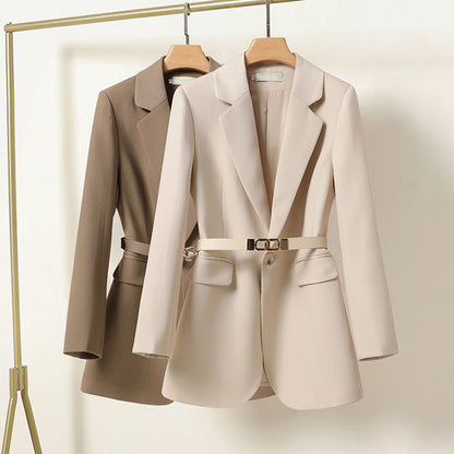 Stilvolle Blazer mit Gürtel Damen - IdealeKleiden