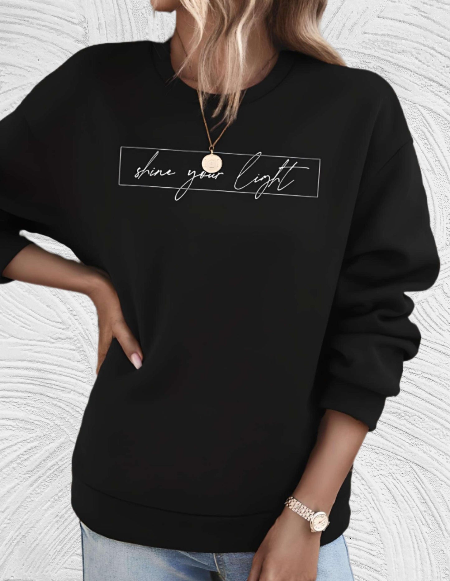 Vêtements pour femmes | Sweat-shirt de mode avec impression de motivation