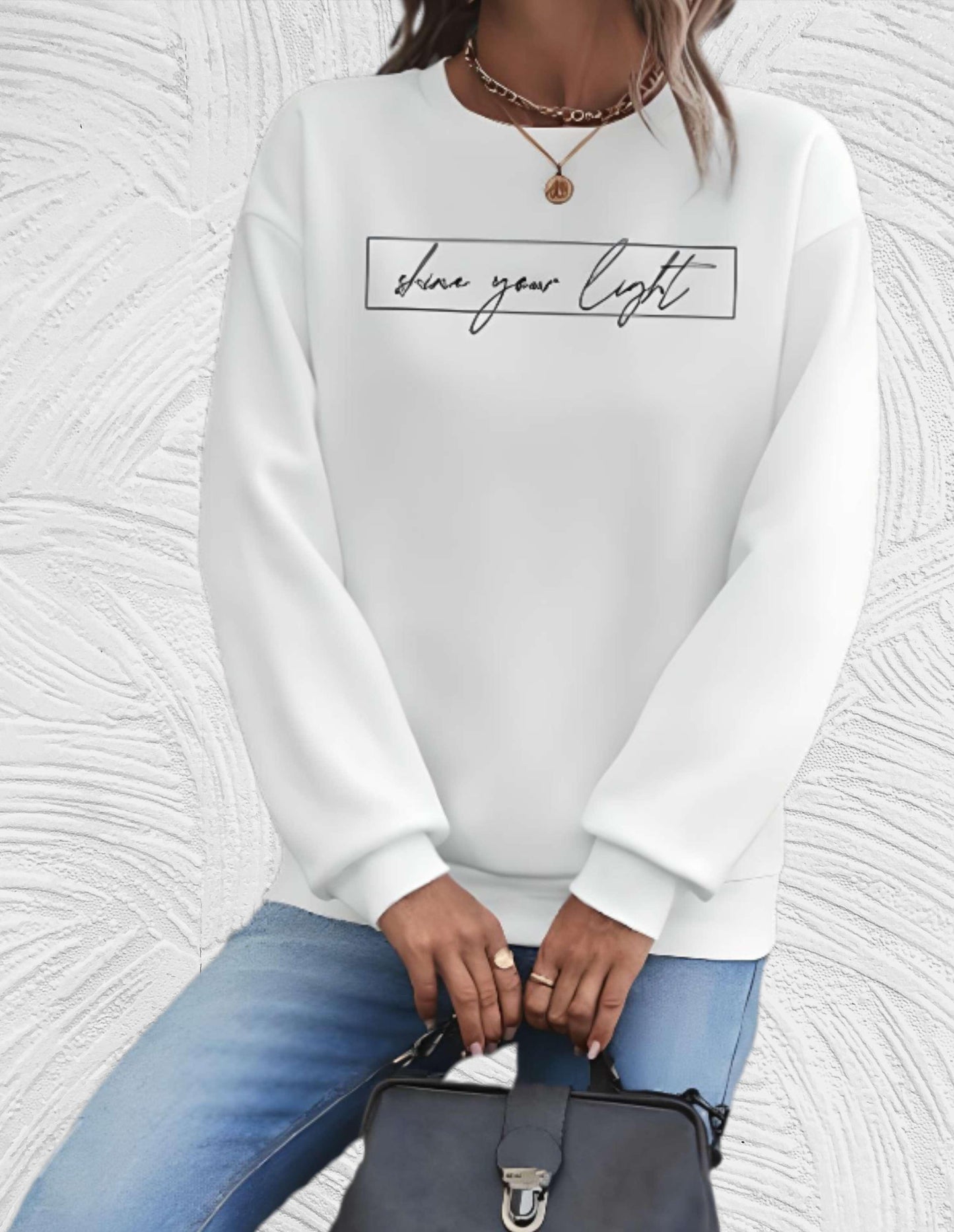 Vêtements pour femmes | Sweat-shirt de mode avec impression de motivation