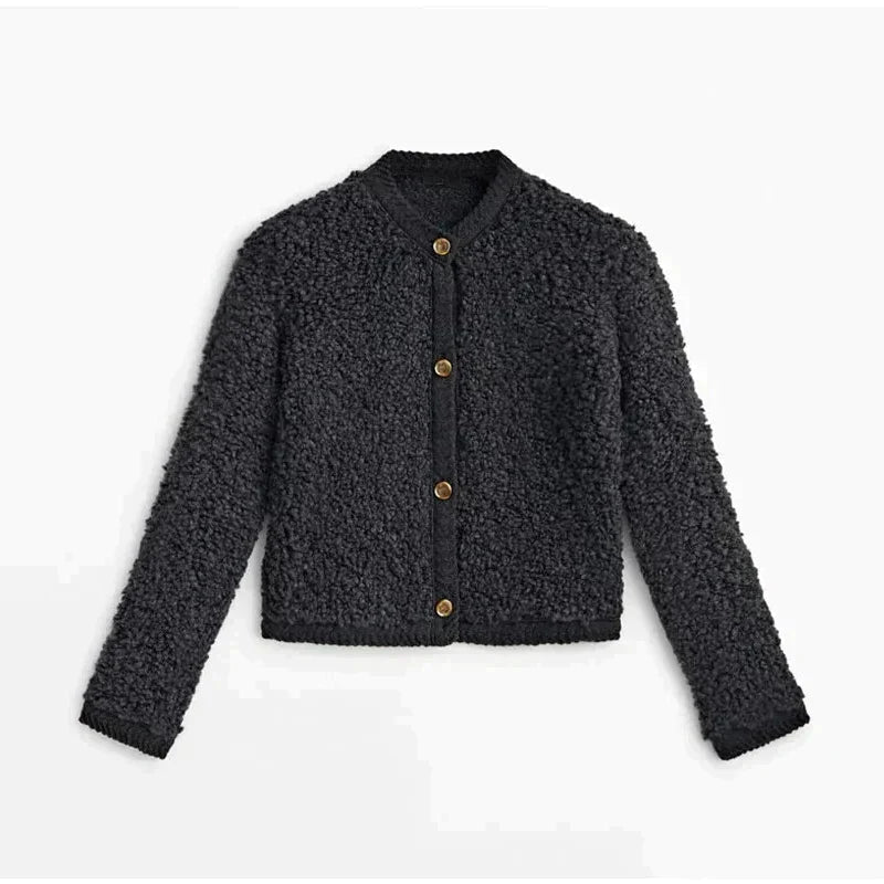Gilet Teddy femme manches longues à lacets