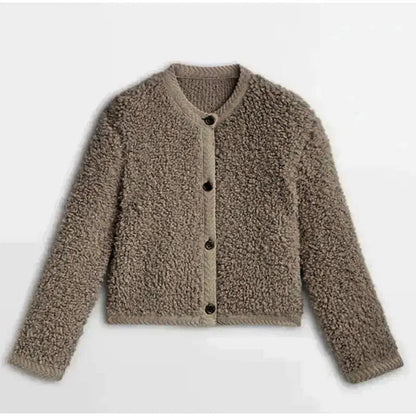 Gilet Teddy femme manches longues à lacets