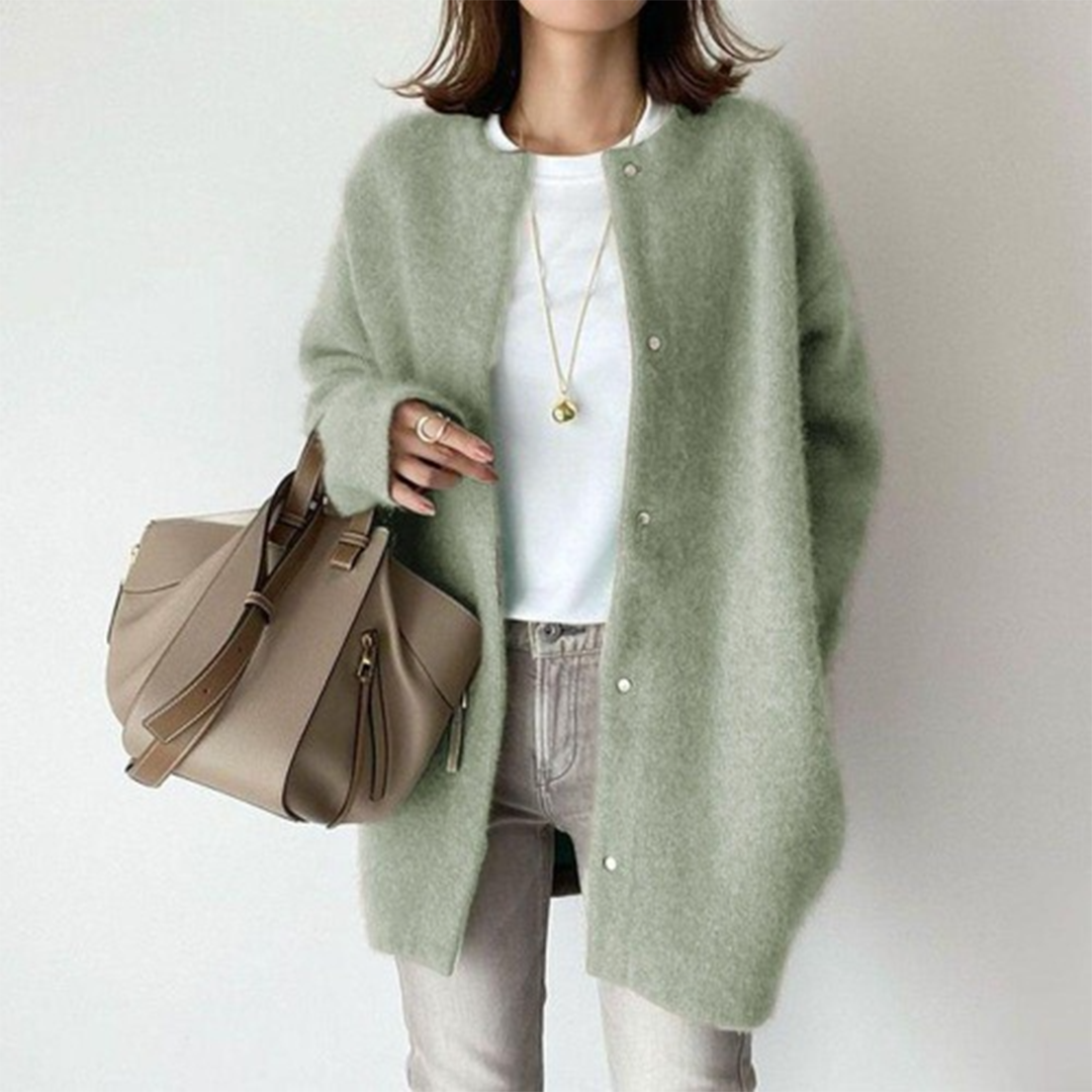 Cardigan femme doux en laine de luxe