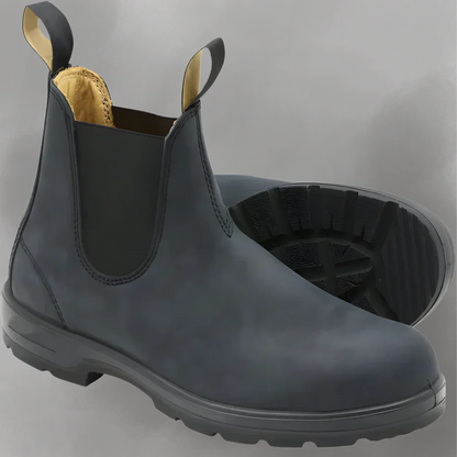 Élégantes bottines Chelsea en cuir noir