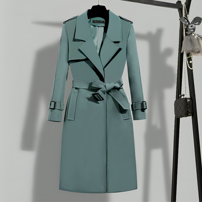 Trench-coat femme élégant noir