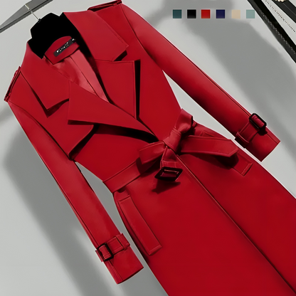 Trench-coat femme élégant noir