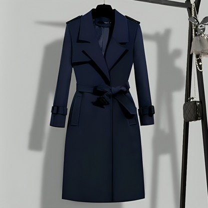 Trench-coat femme élégant noir
