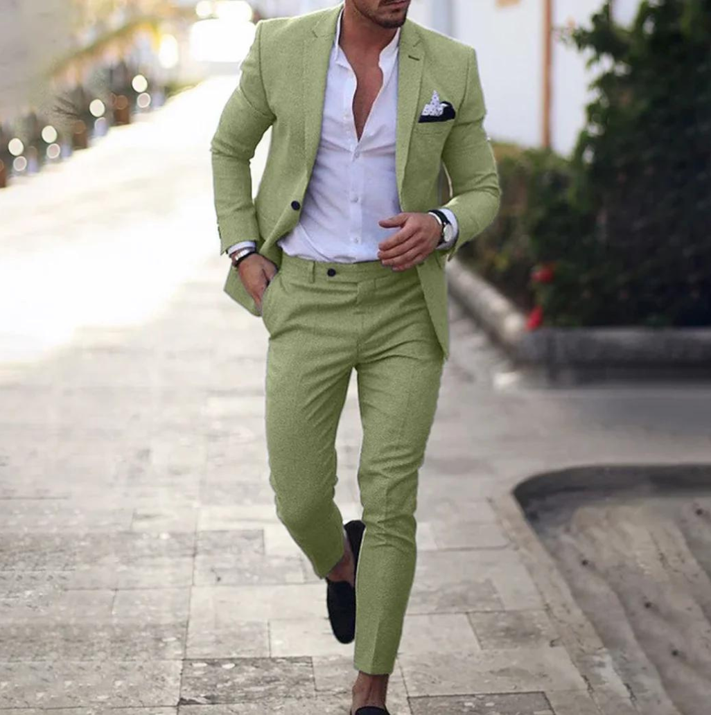 Costume deux pièces sur mesure pour homme : Blazer et pantalon