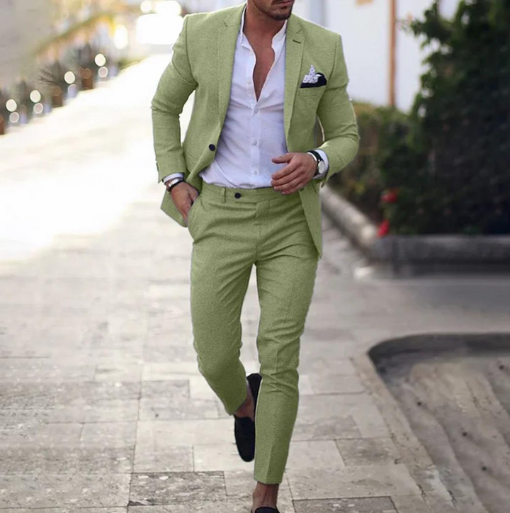 Costume deux pièces sur mesure pour homme : Blazer et pantalon