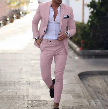 Costume deux pièces sur mesure pour homme : Blazer et pantalon