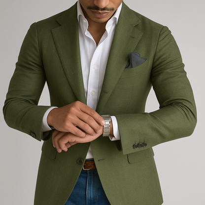 Blazer homme sur mesure élégant noir