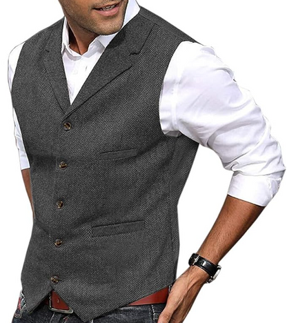 Gilet Homme Élégant Sans Manches Mode