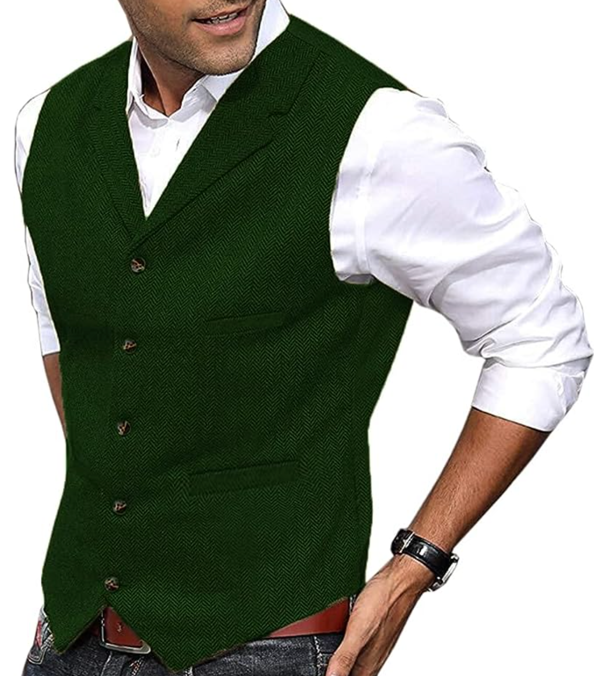 Gilet Homme Élégant Sans Manches Mode