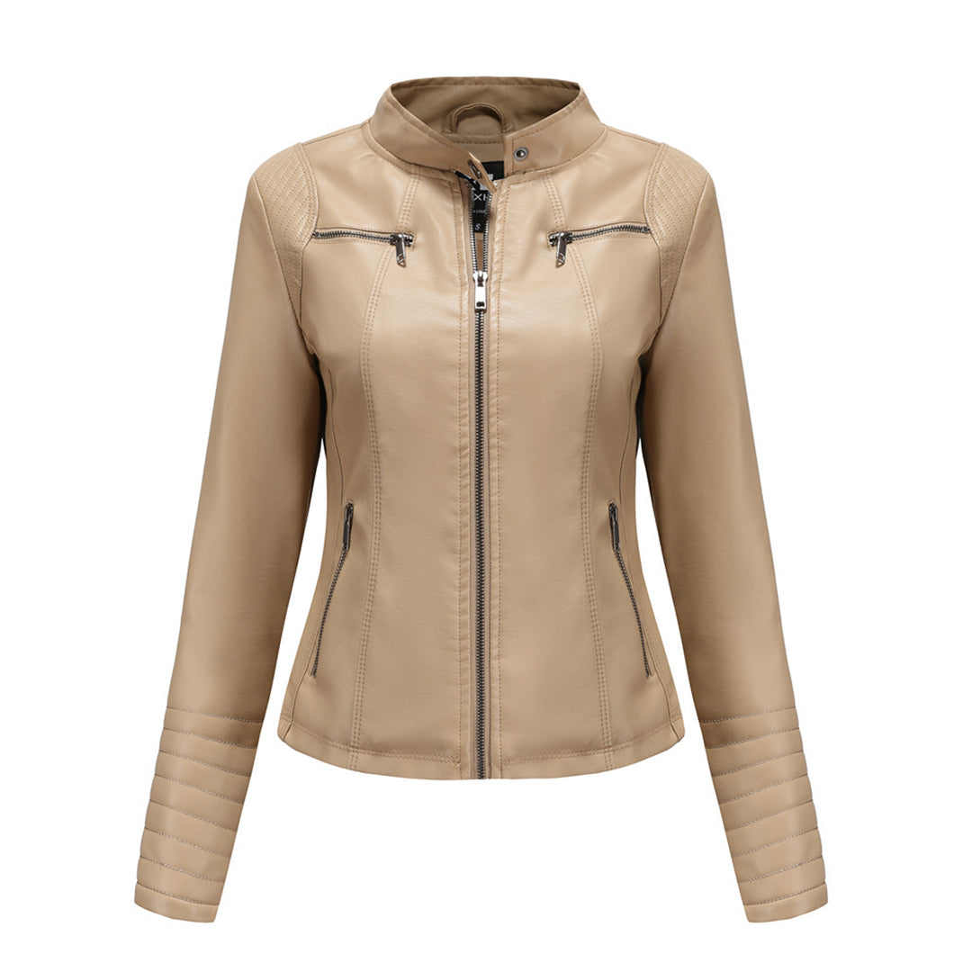 Veste en cuir femme design tendance automne
