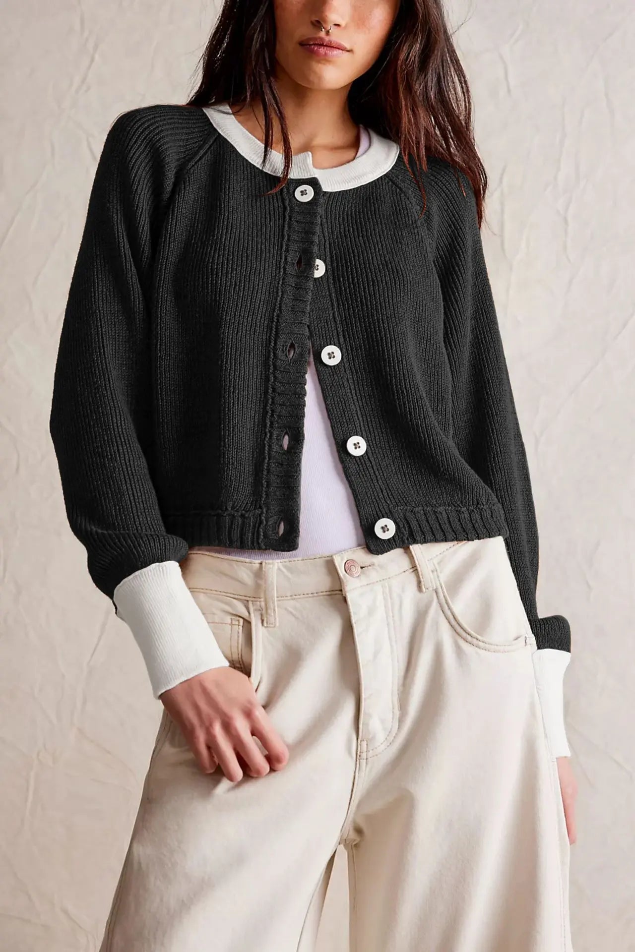 Cardigan long manches longues tendance pour femme