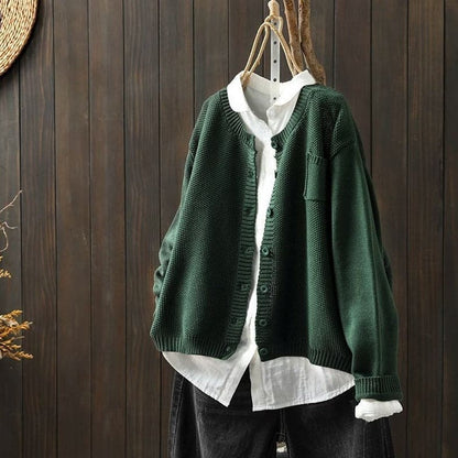 Cardigan doux en maille oversize confortable