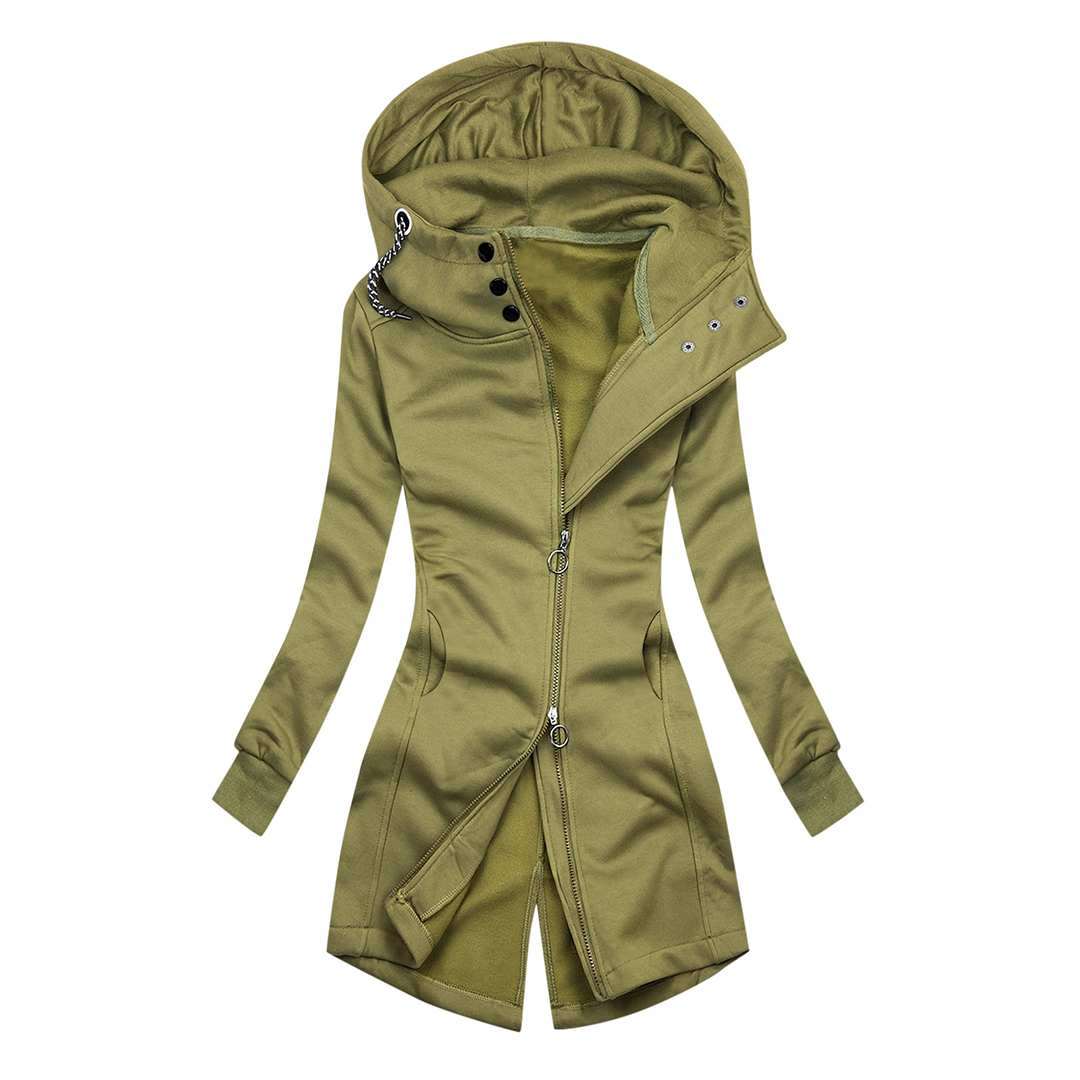 Veste à capuche slim fit et col roulé stylée