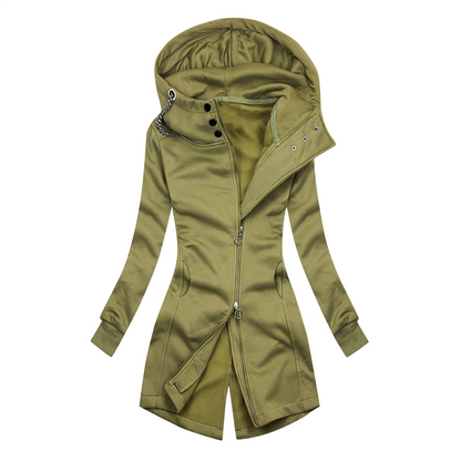 Veste à capuche slim fit et col roulé stylée