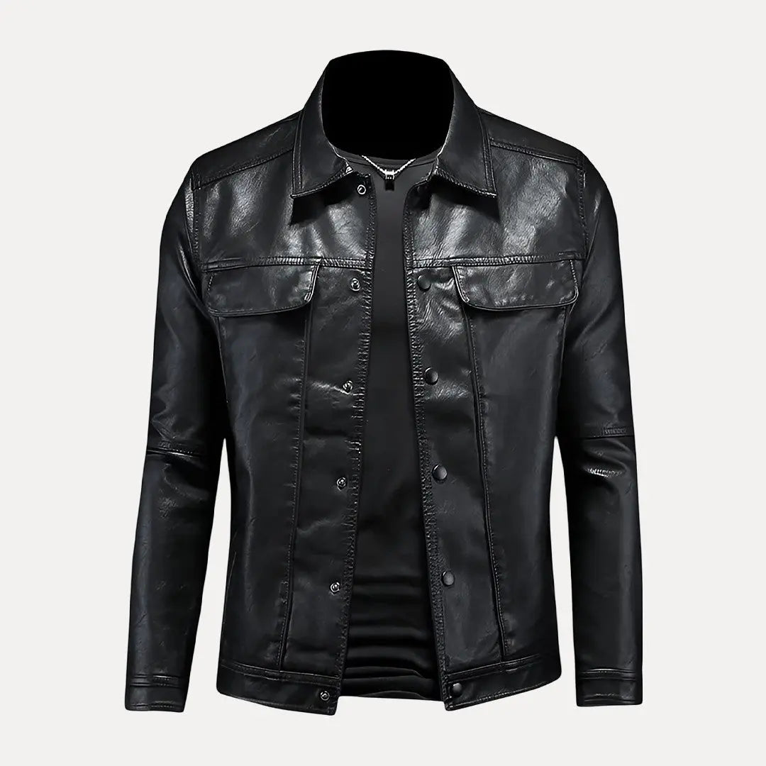 Blouson en cuir tendance - Style aventurier