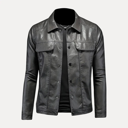 Blouson en cuir tendance - Style aventurier