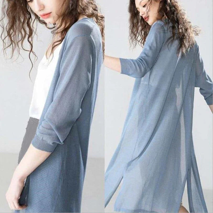 Langstrick Pulloverjacke Damen - IdealeKleiden