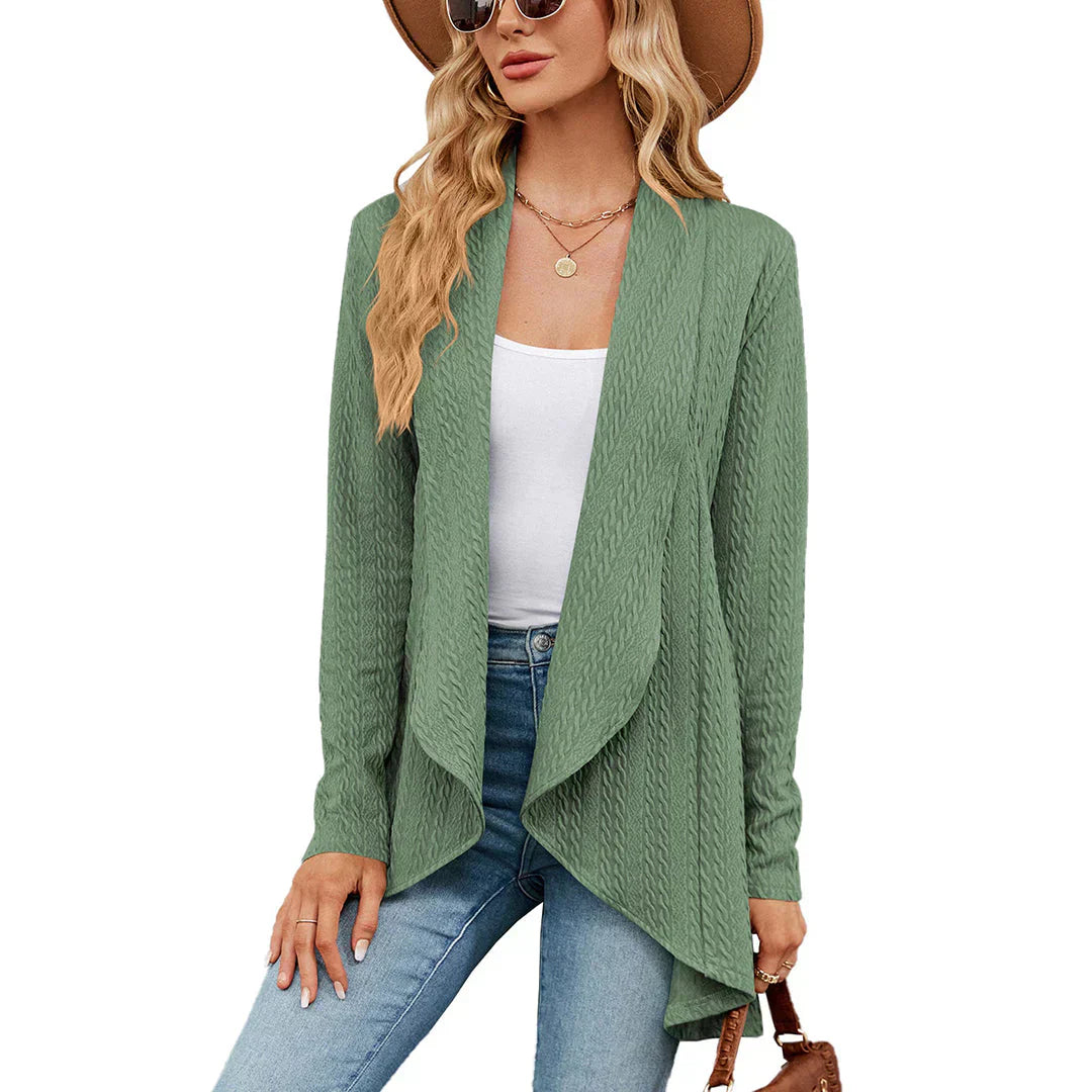 Cardigan femme ouvert élégant Aurora