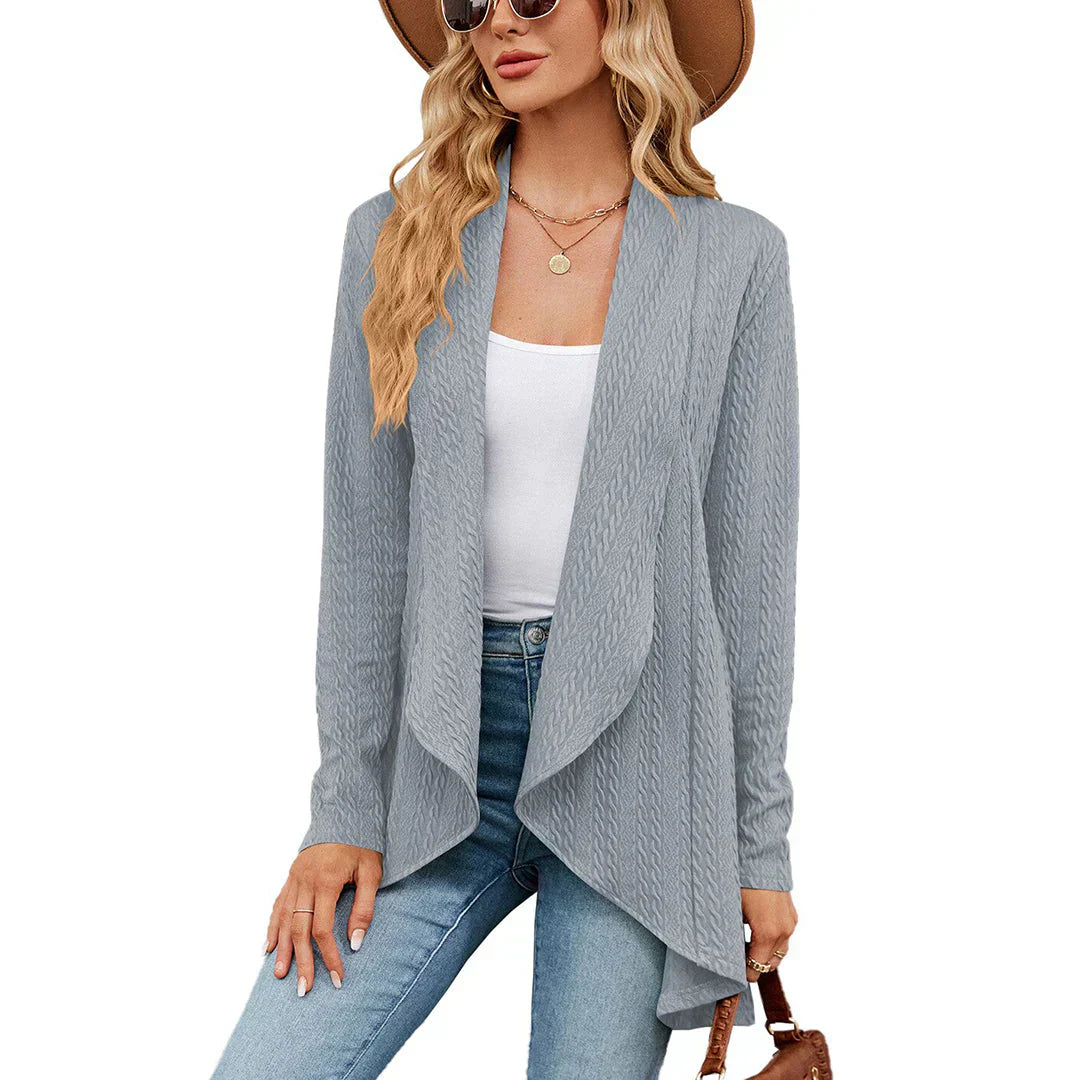 Gilet long à manches longues pour femme – Chic d'automne