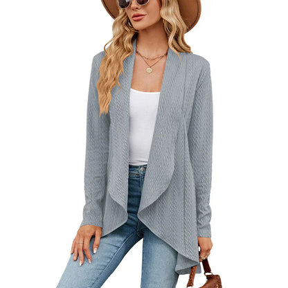 Gilet long à manches longues pour femme – Chic d'automne