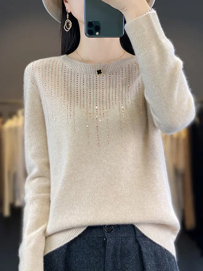 Pull scintillant pour femme chaud et tendance